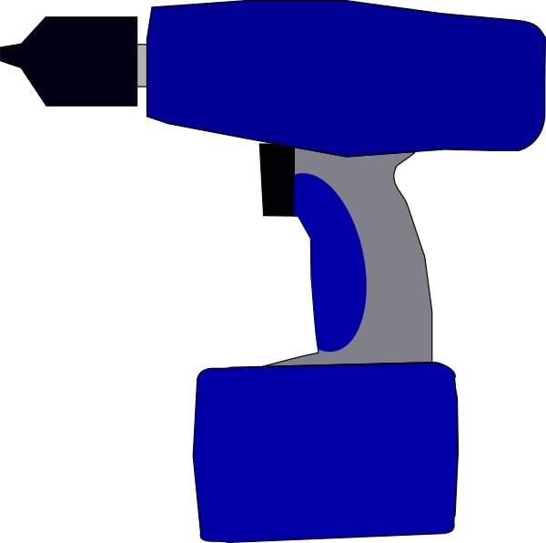 600x596 Electric Battery Drill Clip Art Free Vector In Open Office Drawing