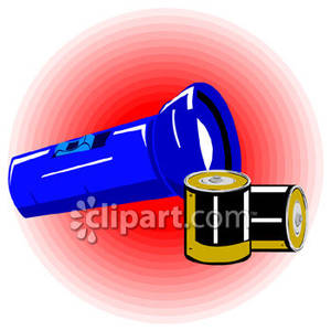 300x300 Free Clip Art Flashlight Battery Cliparts