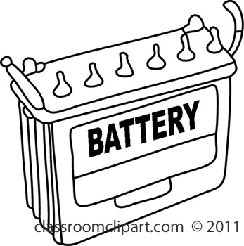 347x350 Car Battery Clipart