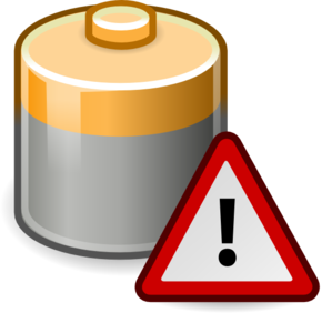 299x291 Battery Caution Clip Art