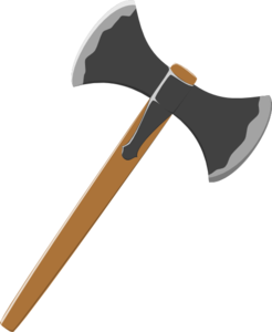 246x300 Double Axe Clip Art