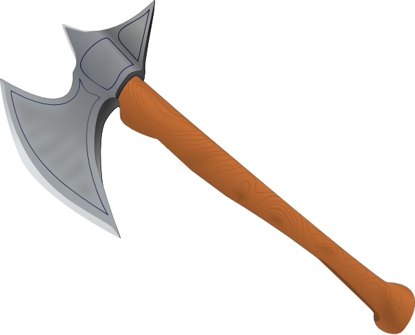 594x479 Stefanvonhalenbach Battle Axe Medieval Clip Art Free Vector