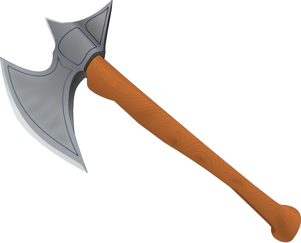 594x479 Battle Ax Clip Art