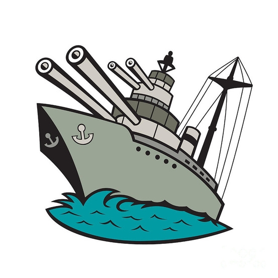 553x553 Battleship Clipart Piece