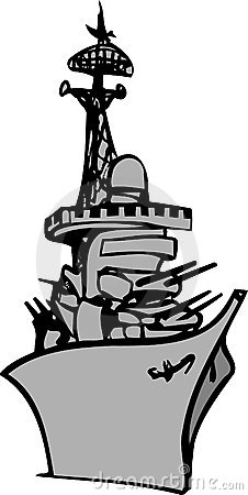 226x450 Battleship Silhouette Clipart