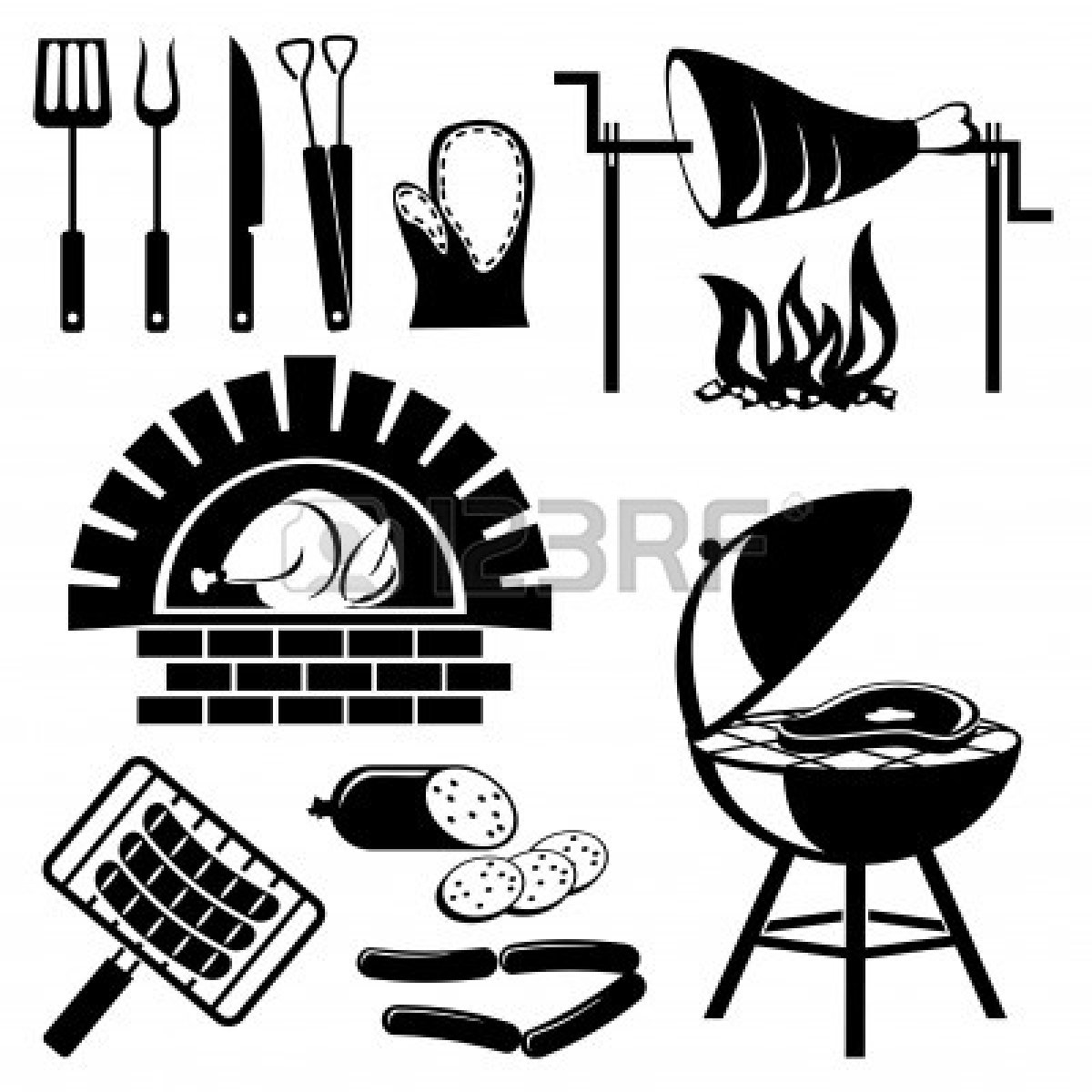 1200x1200 Bbq Silhouette Free Clipart