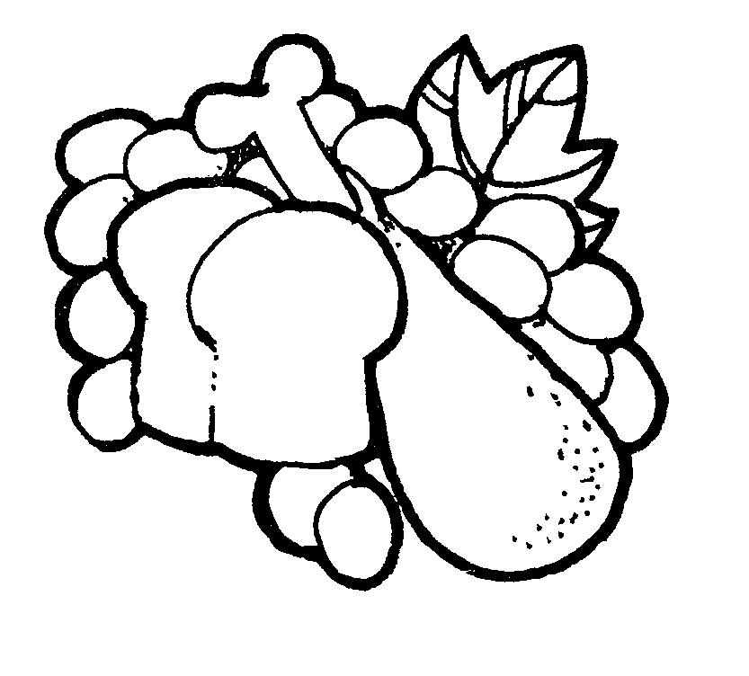 833x752 Food Black And White Food Clipart