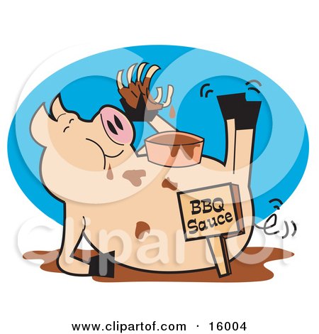 450x470 Barbecue Sauce Clipart Border
