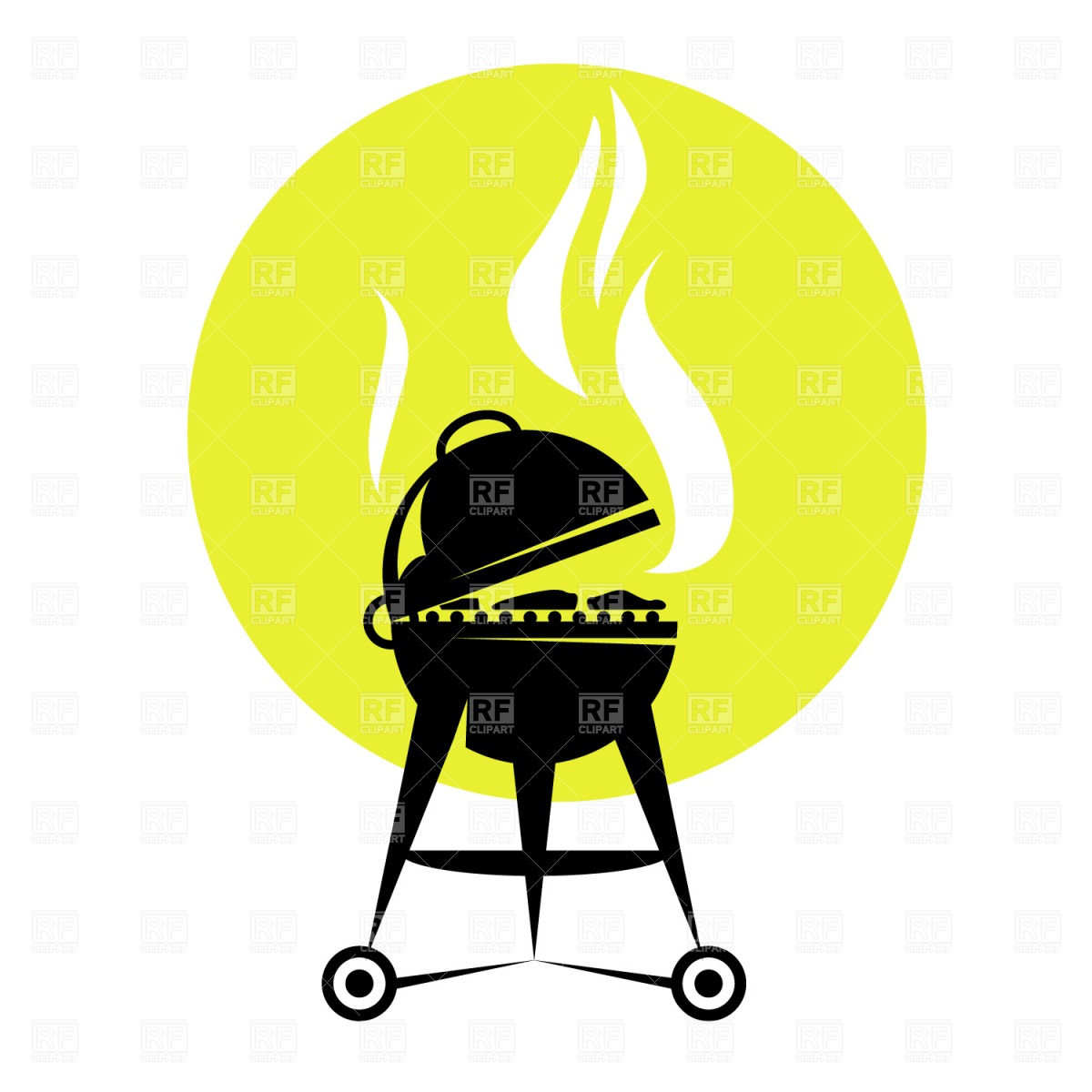 1200x1200 Summer Backyard Fun Bbq Or Grilling Barbecue Royalty Free Vector