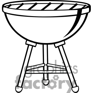 300x300 Bbq Grill With Fire Clipart Clipart Panda
