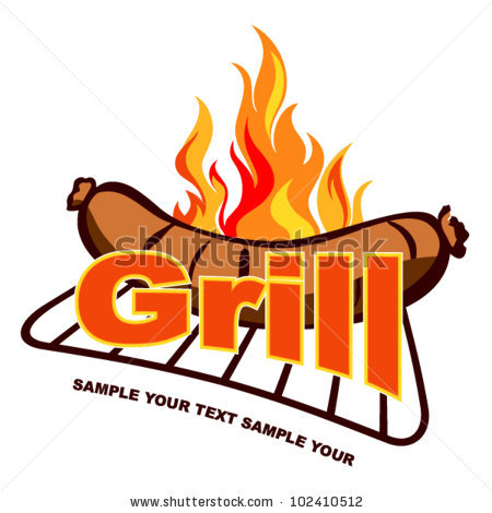 450x470 Flames Clipart Bbq Grill