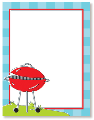 326x414 Bbq Cookout Borders Clipart