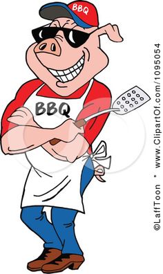 236x396 Smiling Cartoon Pig Wearing Sunglasses And A Chef Hat. Great