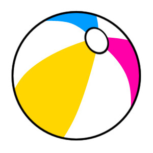 300x300 Beach Ball Clipart