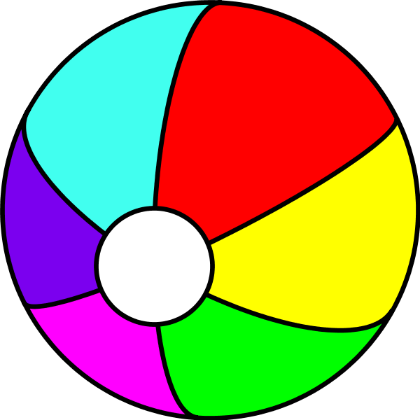 600x600 Beachball Beach Ball Clipart 4
