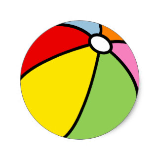 324x324 Beachball Stickers Zazzle