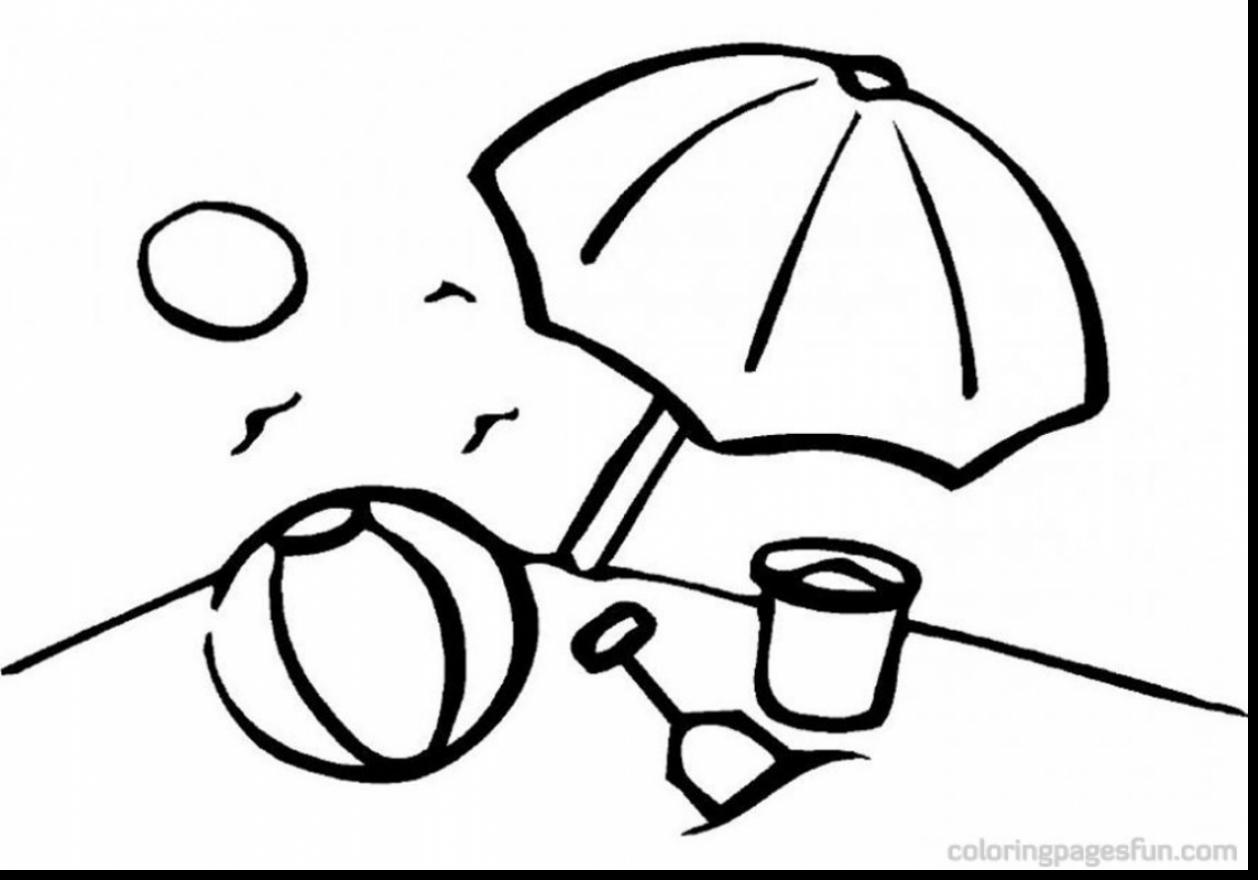 1258x880 Magnificent Printable Beach Coloring Pages With Beach Ball
