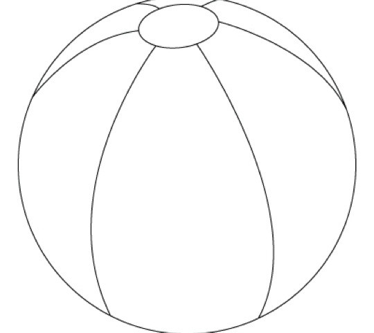 540x480 Picture Beach Ball Coloring Page 85 For Seasonal Colouring Pages