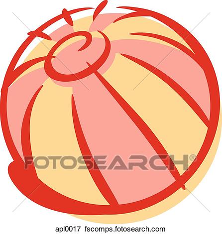 446x470 Stock Illustration Of Cartoon Drawing Of A Beach Ball Apl0017