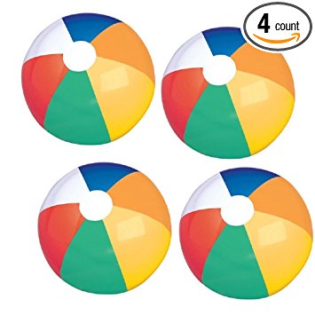 355x355 Beach Ball Set (4 Pcs Per Pack) (20) Toys Amp Games