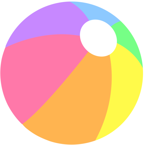 550x549 Beach Ball Border Clip Art Danasrhm Top