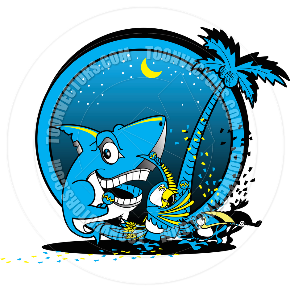 940x940 Cartoon Beach Party Vector Illustration By Clip Art Guy Toon