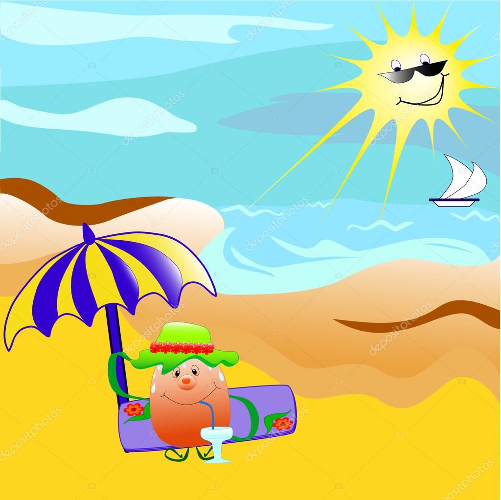 Beach Cartoon Pictures | Free download on ClipArtMag