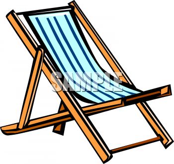 350x330 Beach Chair Clip Art