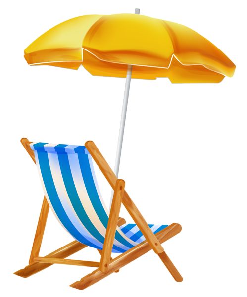 499x600 Vacation Clipart Beach Chair