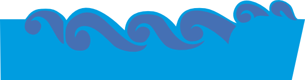 600x158 Beach Waves Clipart 3