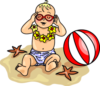 400x344 Image Beach Baby Baby Clip Art