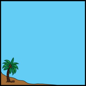 300x300 Palm Tree Clipart Frame