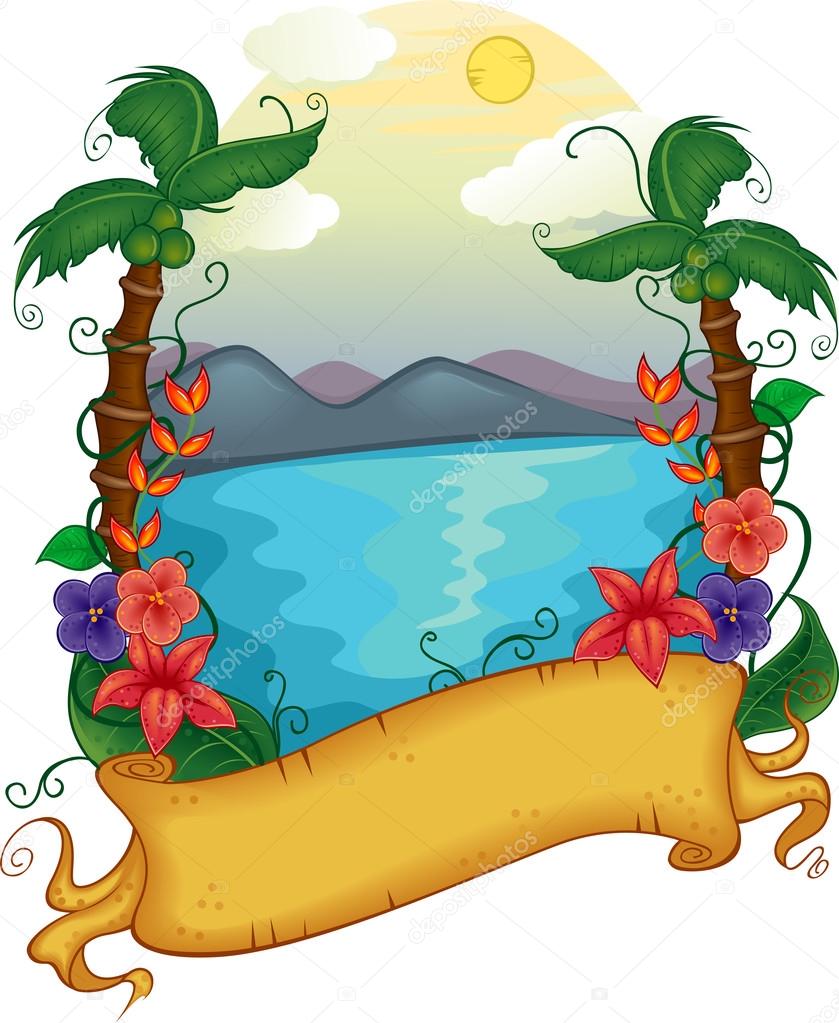 839x1023 Resort Clipart Beach Theme