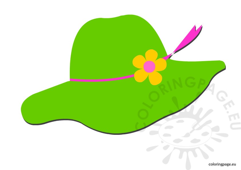 842x595 Sun Hat Coloring Page