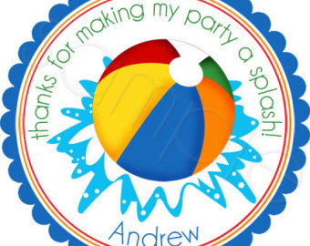 340x270 Beach Birthday Party Clip Art