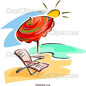 300x299 Beach Scene Vector Clip Art