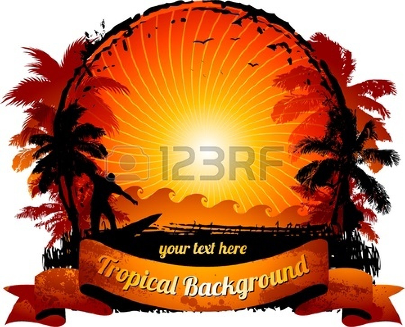 1350x1089 Sunset Clipart Beach Background