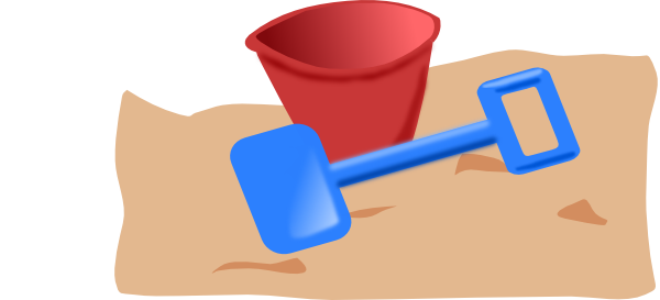 600x273 Beach Toys Clip Art