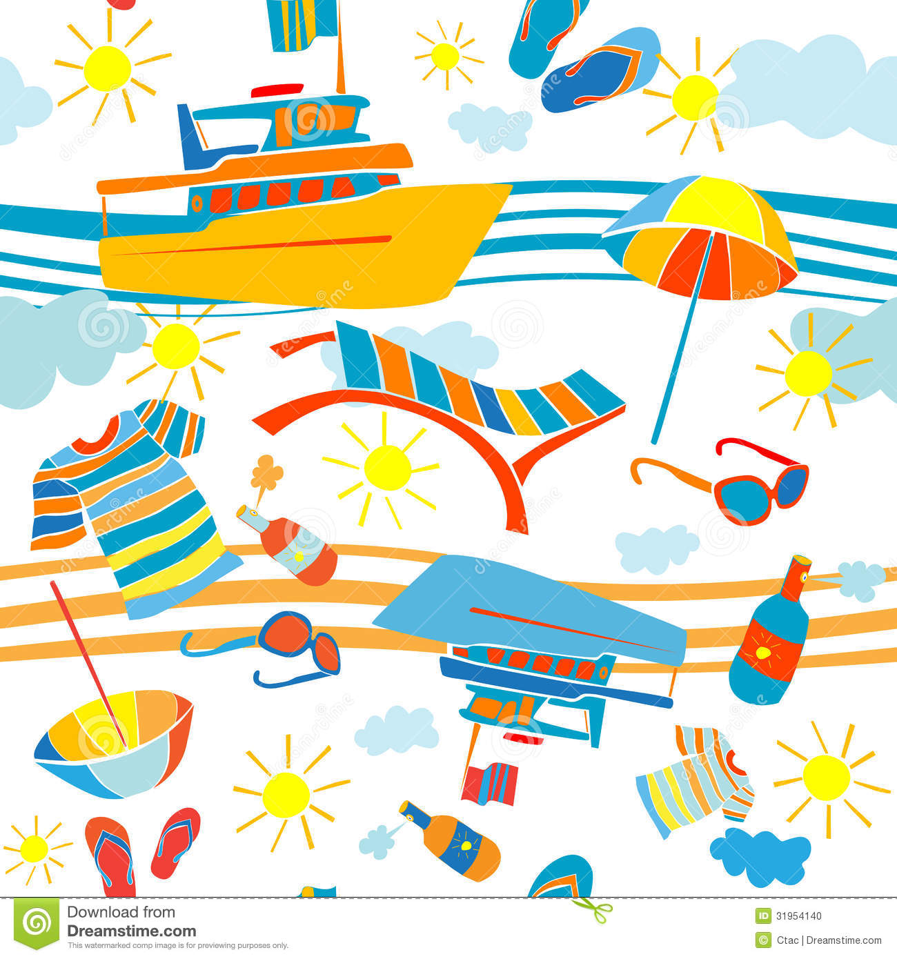 1300x1390 Clip Art Beach Vacation Clip Art