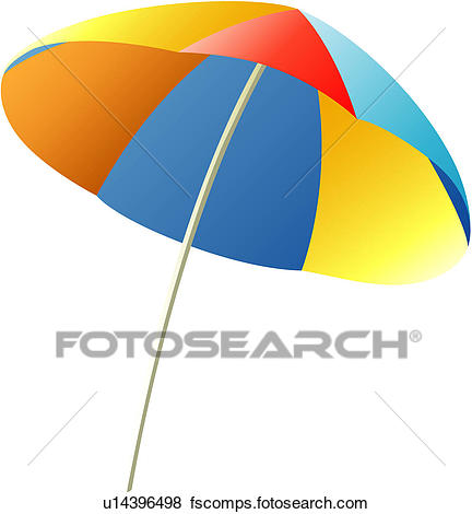 432x470 Clip Art Of Vacation, Traveling, Travel, Beach Parasol, Rest