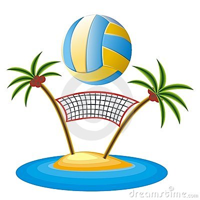 400x400 Beach Volleyball Clipart