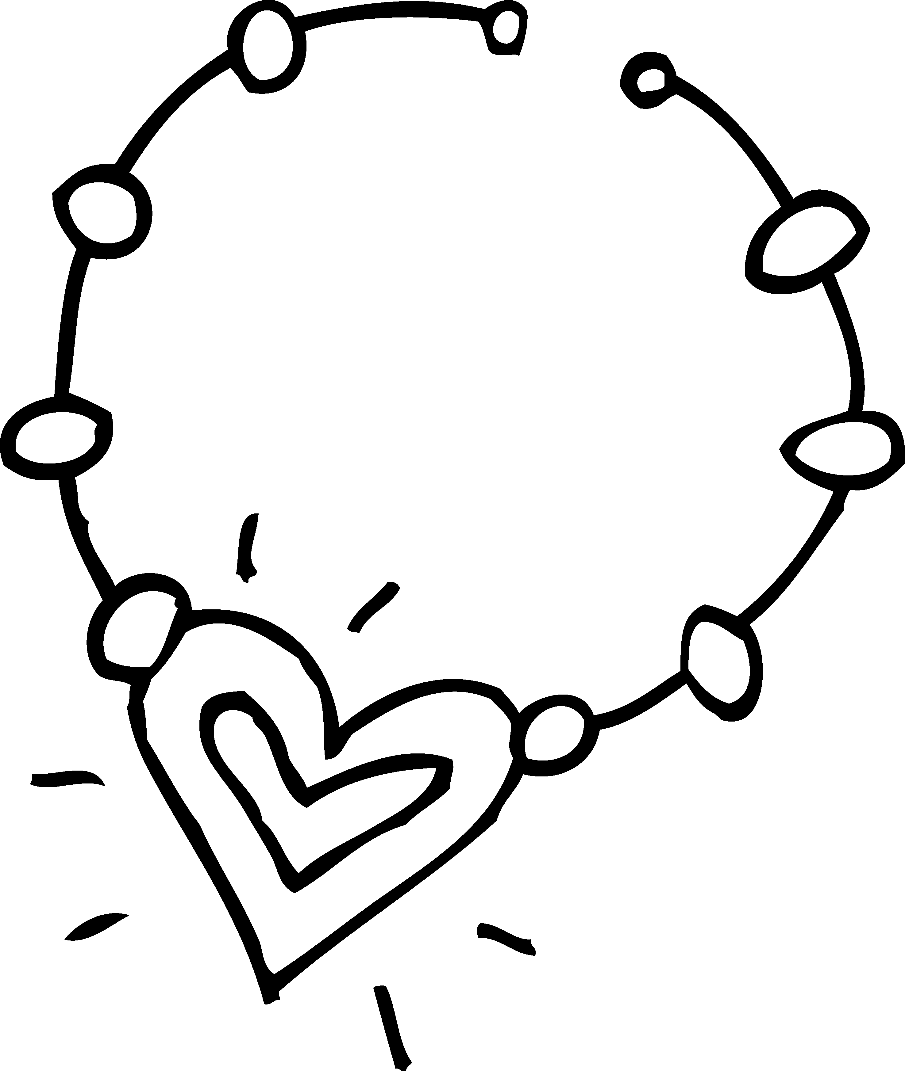 2950x3494 Bead Heart Cliparts