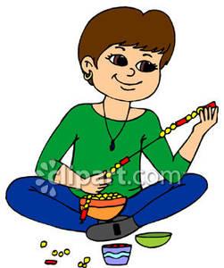 251x300 Threading Beads Clipart