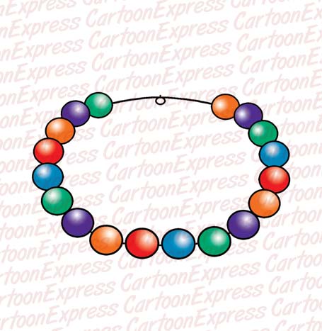 455x467 Clip Art Bead Necklace Clipart