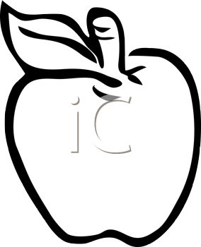 284x350 Apple Clip Art Black And White Clipart Panda