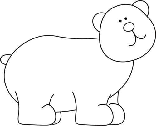 500x403 Black And White Bear Clipart, Explore Pictures
