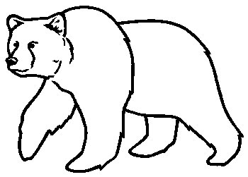 350x251 Brown Bear Clipart Black And White