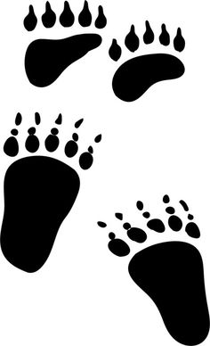 Bear Footprint Clipart