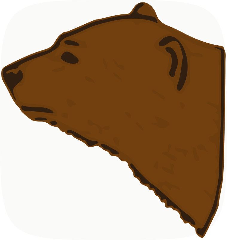 759x800 Free Clipart Bear Head Animals