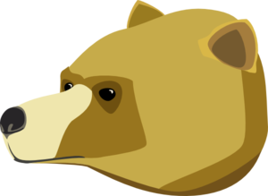 300x219 Bear Head Clip Art